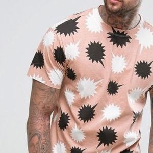 Diesel T-Wallace-Nb Raw Hem Speech Bubble T-Shirt